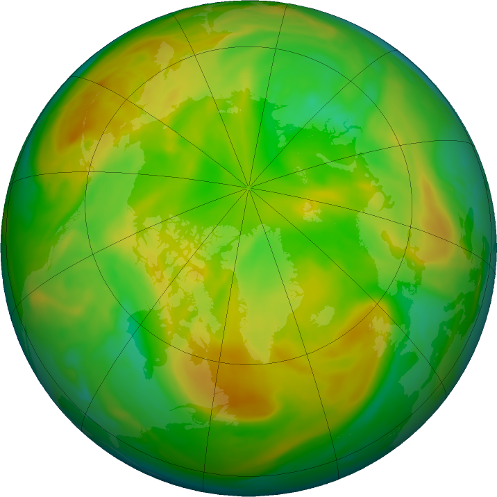 Arctic ozone map for 22 May 2020